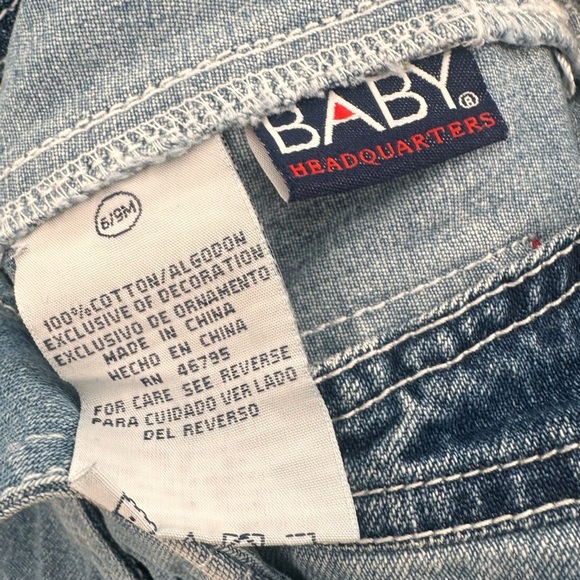 Vintage Baseball Homerun Baby Overalls 6 9 months - Picture 3 of 3